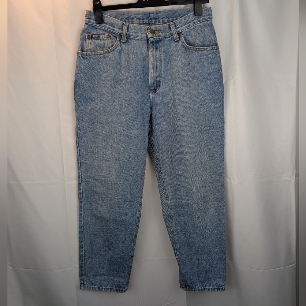 Vintage 80s 90s Lee USA made High Waist Denim Mom Jeans waist 32" In EUC